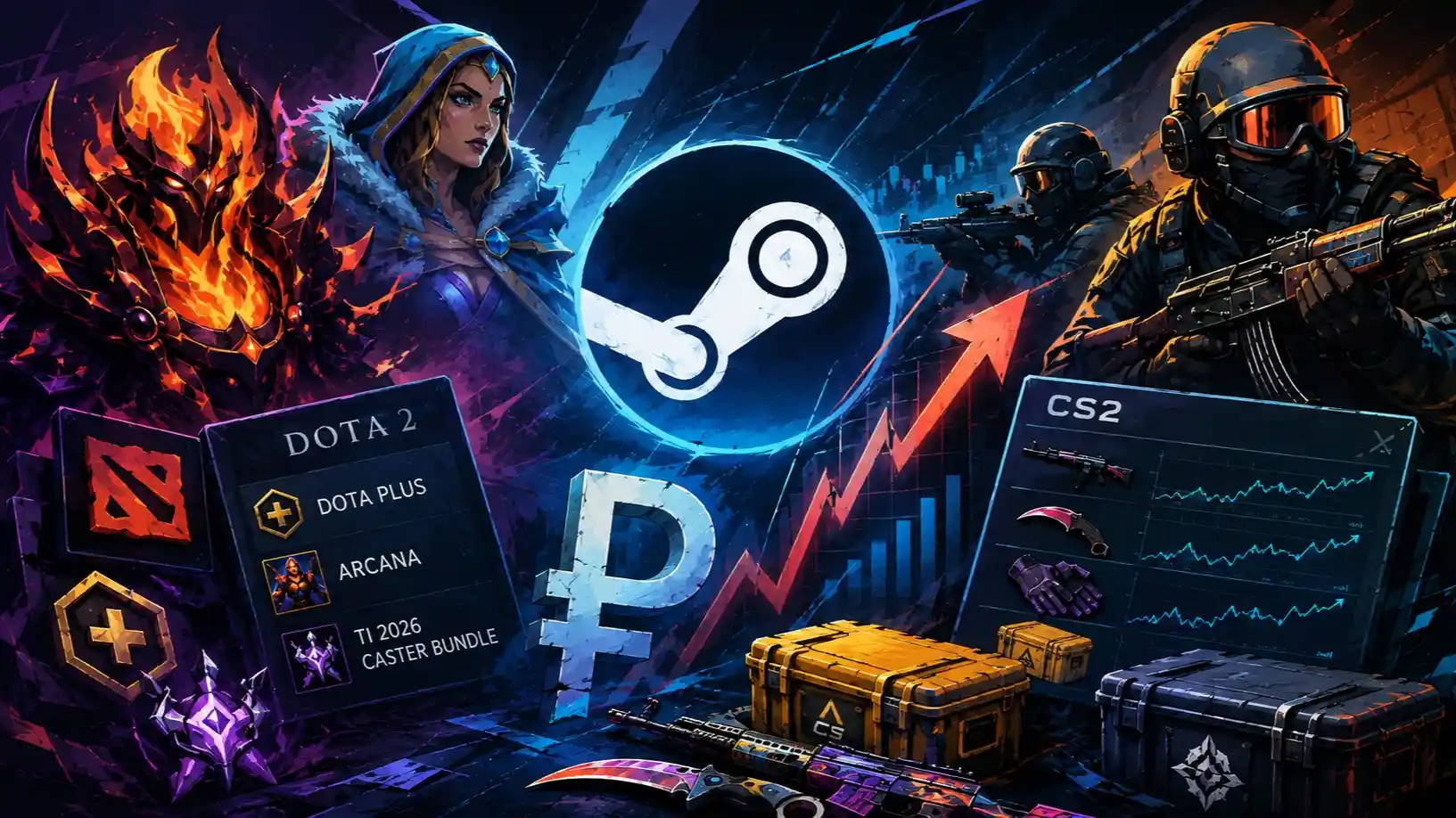 Dota 2 and CS2 Item Prices Rise After Valve Updates Steam Ruble Rate